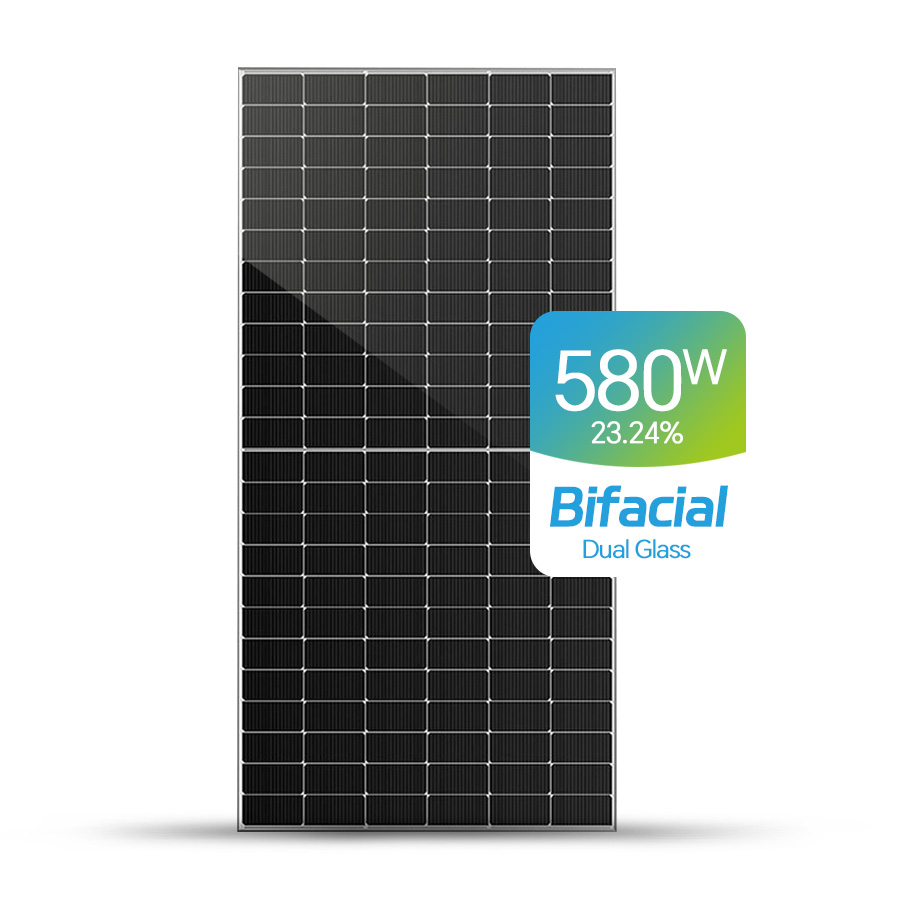570W-590W Bifacial Solar Panel 182-182mm Mono PV Module