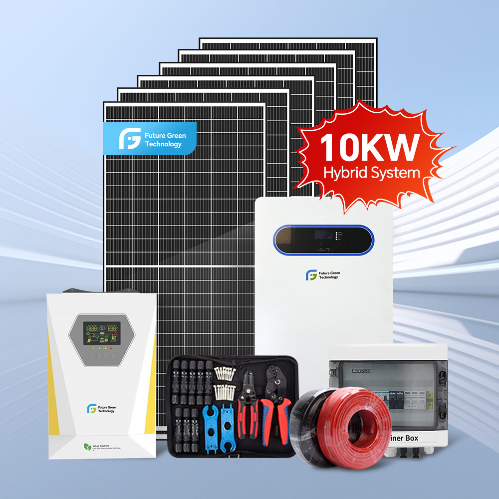 10kW Hybrid Solar System with LiFePO4 Battery Storage Single Phase Inverter