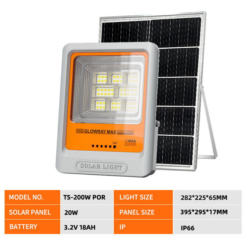 200W FGET High Power Solar Flood Light