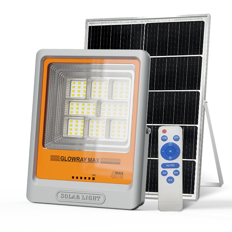 400W FGET Solar Flood Lighting Fixture for Outdoor and Yard Applications