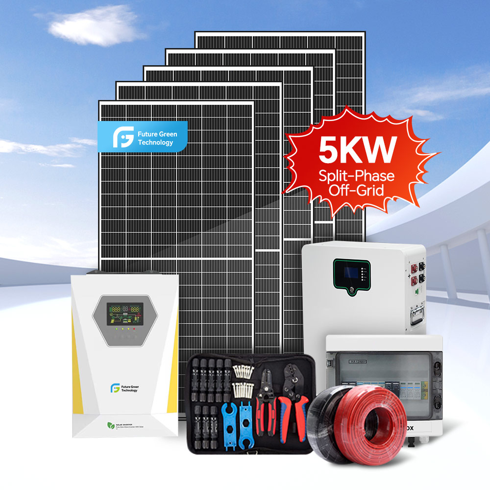 5kW Off-Grid Solar Solution with All-in-One Inverter Solar Power System EU Type