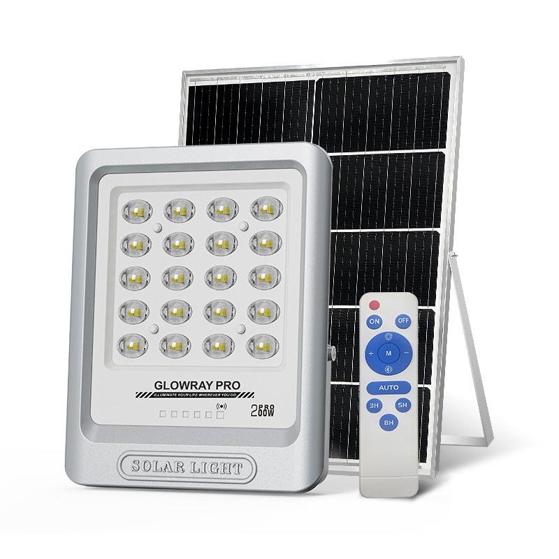 200W 400W 600W 800W FGET Pro Series Solar Flood light with Diffusing LED Beads