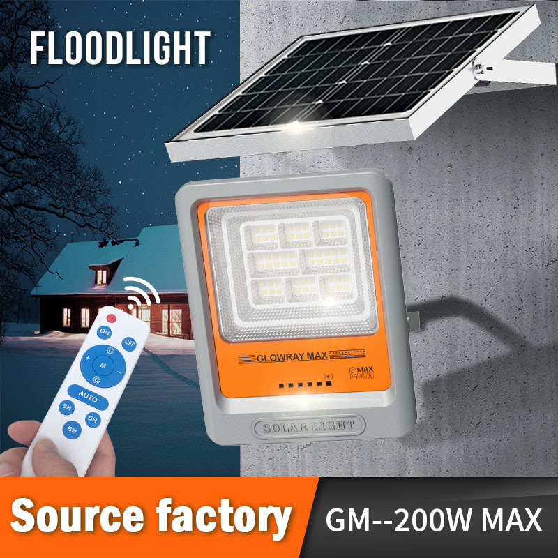 200W 400W 600W 800W FGET Solar Flood Lighting Fixture for Outdoor and Yard Applications