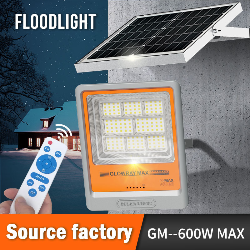 200W 400W 600W 800W FGET Solar Flood Lighting Fixture for Outdoor and Yard Applications