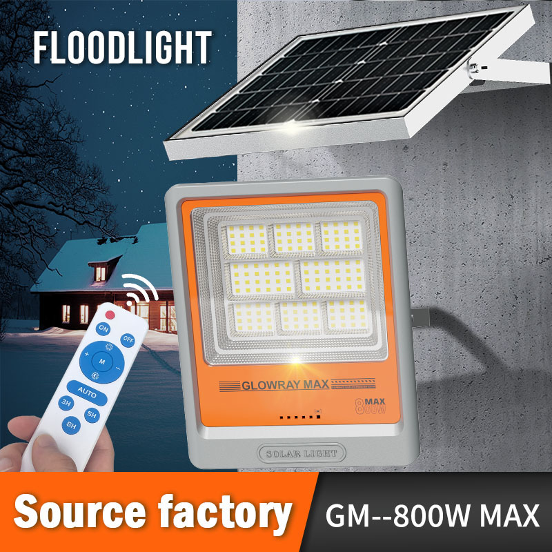 200W 400W 600W 800W FGET Solar Flood Lighting Fixture for Outdoor and Yard Applications