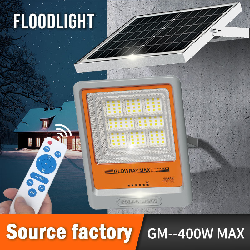 200W 400W 600W 800W FGET Solar Flood Lighting Fixture for Outdoor and Yard Applications