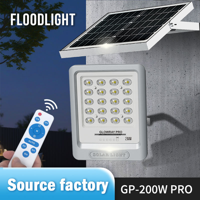 200W 400W 600W 800W FGET Pro Series Solar Flood light with Diffusing LED Beads