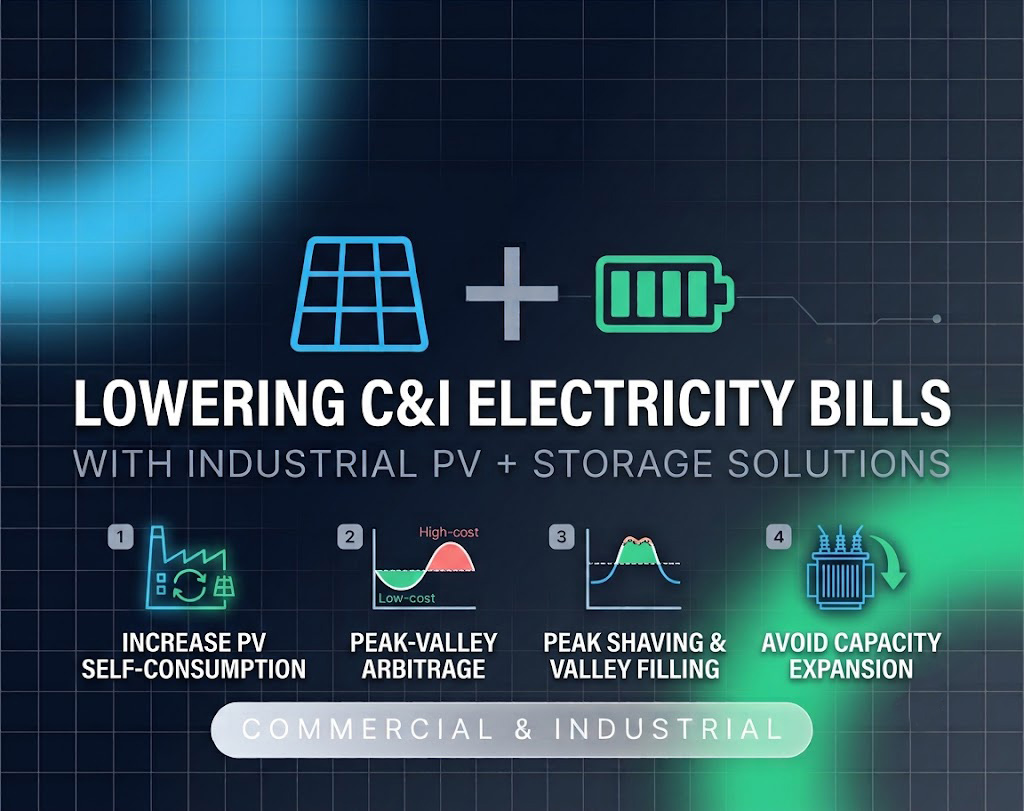 How Can Solar PV + Energy Storage Help Businesses Reduce Electricity Bills?