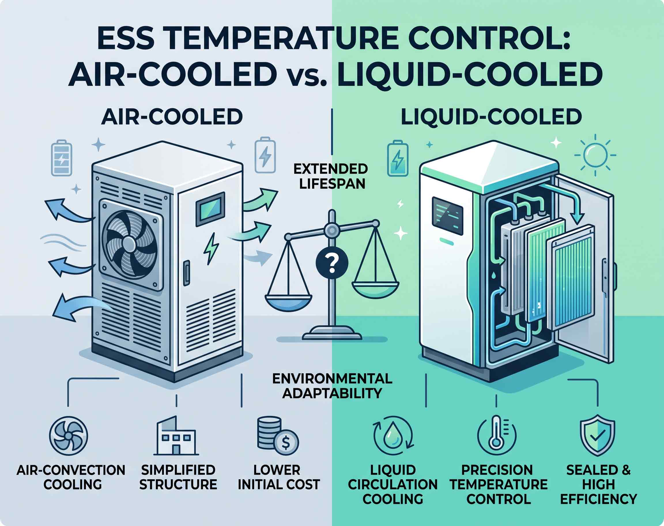 Air-Cooled vs. Liquid-Cooled Energy Storage Systems